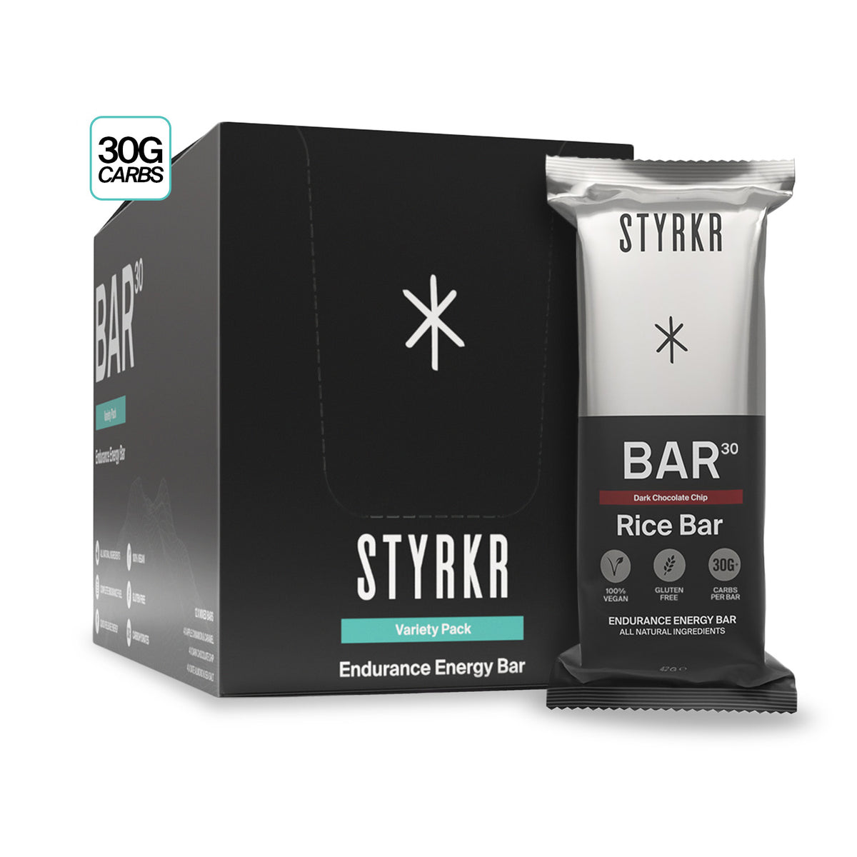 Styrkr BAR30 High Carb Rice Energy Bar